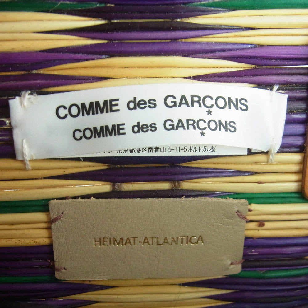 COMME des GARCONS コムデギャルソン HEIMAT-ATLANTICA ヘイマット アトランティカ コムコム ハンドバッグ パープル系 ベージュ系 グリーン系【中古】