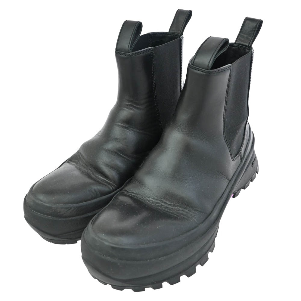 JIL SANDER ジルサンダー Chelsea Boots チェルシー レザー サイド ゴア ブーツ ブラック系 39【中古】