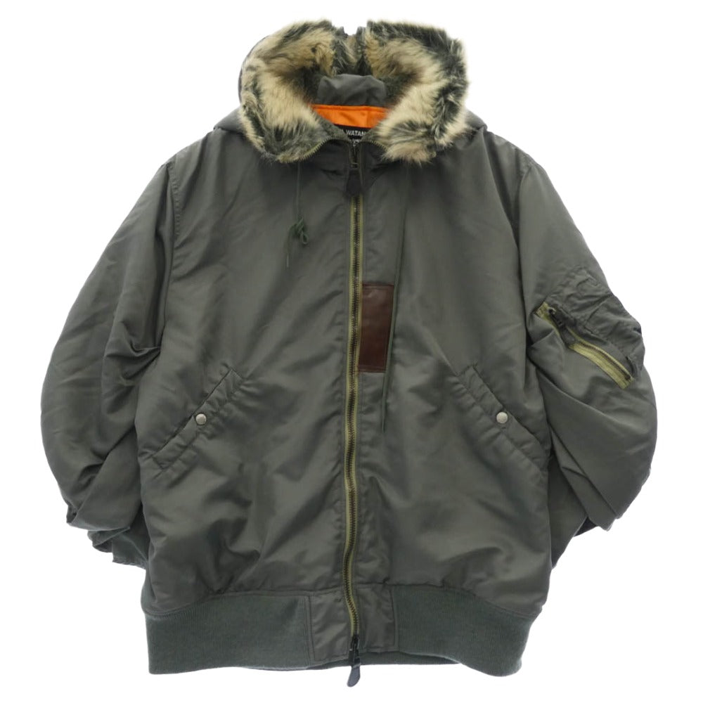 JUNYA WATANABE COMME des GARCONS ジュンヤワタナベコムデギャルソン JB-J003 MA-1 ボンバー ミリタリー ジャケット カーキ系 S【中古】