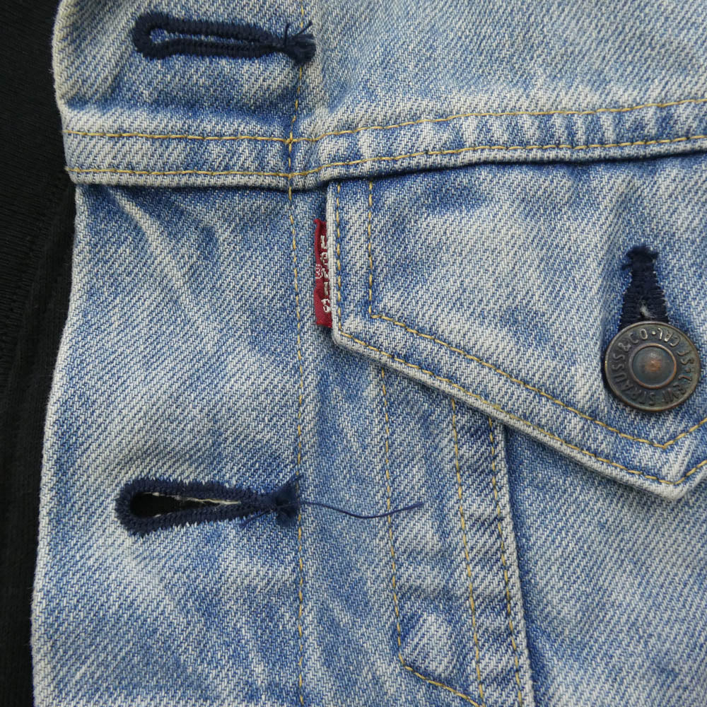JUNYA WATANABE COMME des GARCONS MAN ジュンヤワタナベコムデギャルソンマン 25SS WO-J206 Levi's リーバイス Wネーム ドッキング デニムジャケット インディゴブルー系 ブラック系 S【中古】