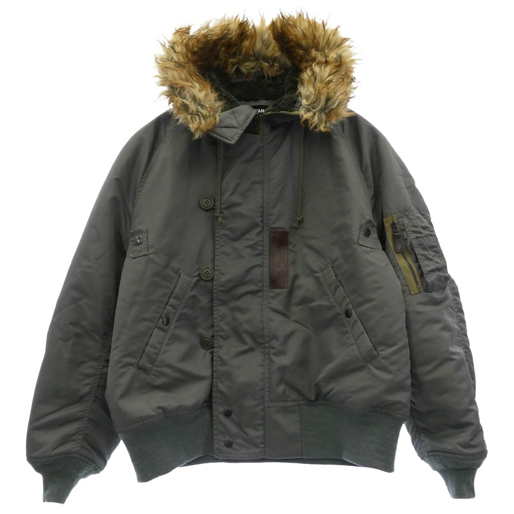 JUNYA WATANABE COMME des GARCONS ジュンヤワタナベコムデギャルソン VERSACE ヴェルサーチ JH-J031 Versace ヴェルサーチ N-2B フライト ジャケット カーキ系 XS【中古】