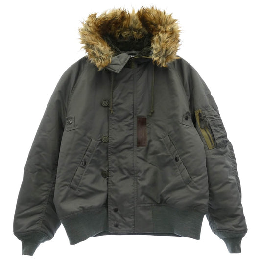 JUNYA WATANABE COMME des GARCONS ジュンヤワタナベコムデギャルソン JH-J031 Versace ヴェルサーチ N-2B フライト ジャケット カーキ系 XS【中古】