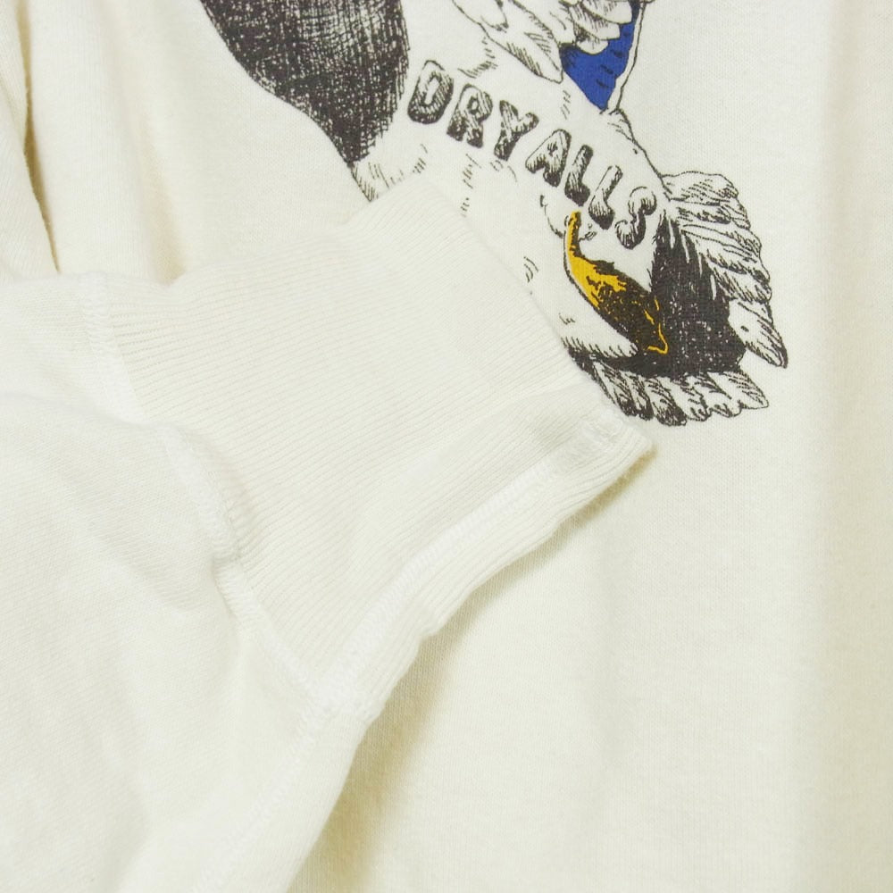 HUMAN MADE ヒューマンメイド 25AW HM30CS043 TSURIAMI SWEATSHIRT ツリアミ スウェットシャツ ダック グラフィック プリント Vガゼット クルーネック スウェット オフホワイト系 XL【中古】