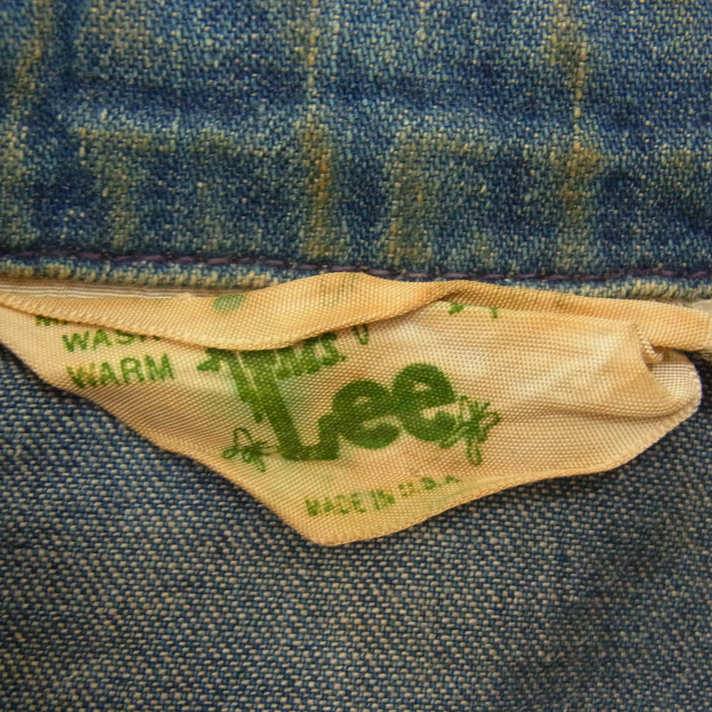 Lee リー 60s Ms Lee USA製 91-B TALONジップ デニム ワーク ジャケット インディゴブルー系 13/14【中古】