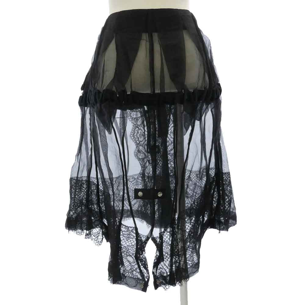 Sacai サカイ 16SS 16-02839 レース スカート ブラック系 1【中古】