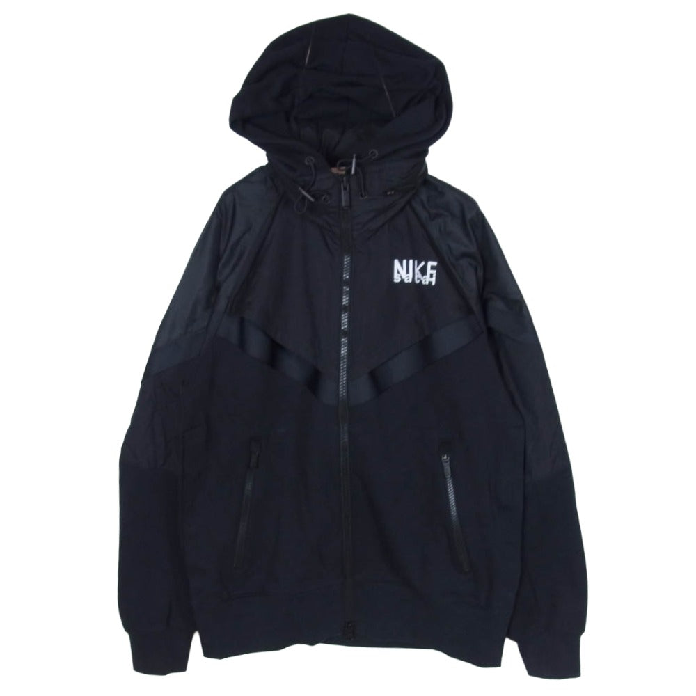 Sacai サカイ 22AW DQ9030-010 Men's Full Zip Parker メンズ フルジップ パーカー フーディー ブラック系 M【美品】【中古】