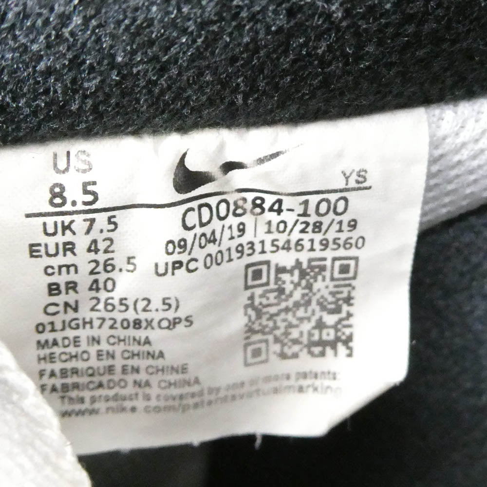 NIKE ナイキ CD0884-100 Air Force 1 Low '07 White Black エアフォース ワン ローカットスニーカー ホワイト系 26.5cm【中古】
