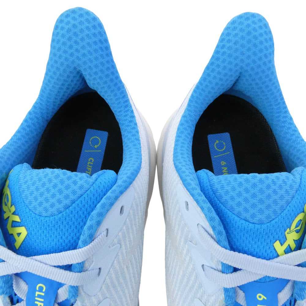 HOKA ONE ONE ホカ オネオネ 1132210 クリフトン 9 WD ランニングシューズ スニーカー ライトブルー系 28cm【美品】【中古】