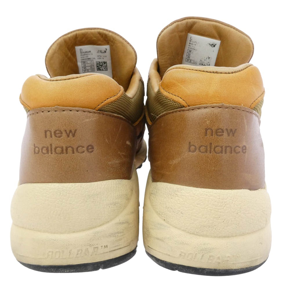 NEW BALANCE ニューバランス Danner ダナー M585DR X Danner AMERICAN PIONNER COLLECTION USA製 ダナー レザー ローカットスニーカー ブラウン系 27.5cm【中古】