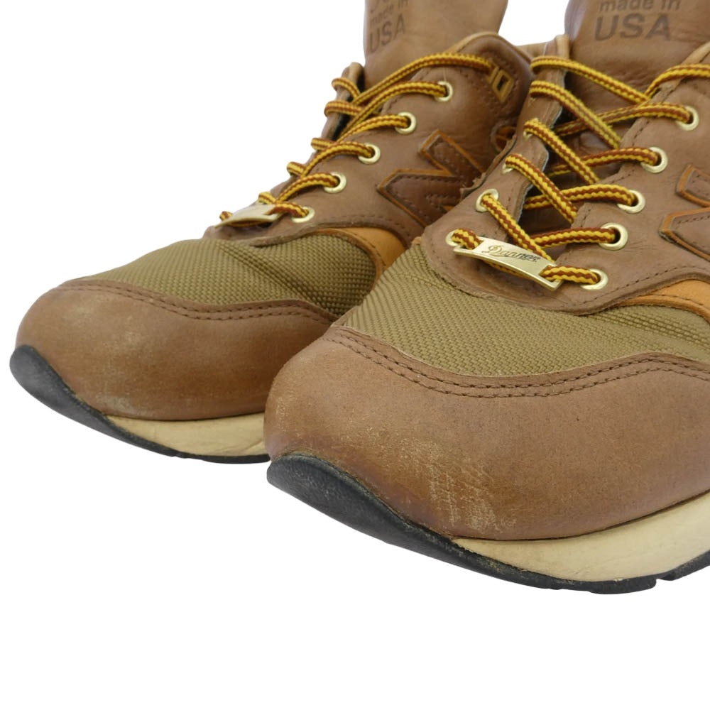 NEW BALANCE ニューバランス Danner ダナー M585DR X Danner AMERICAN PIONNER COLLECTION USA製 ダナー レザー ローカットスニーカー ブラウン系 27.5cm【中古】