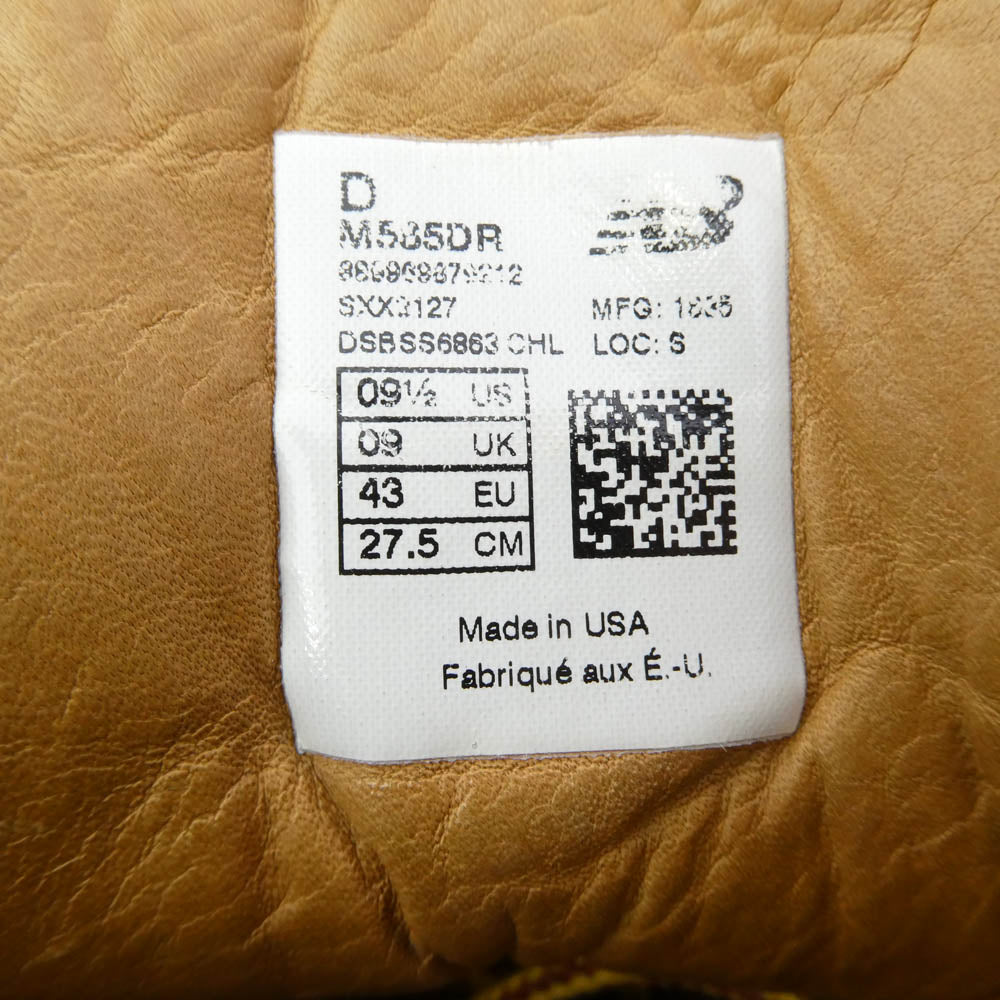 NEW BALANCE ニューバランス Danner ダナー M585DR X Danner AMERICAN PIONNER COLLECTION USA製 ダナー レザー ローカットスニーカー ブラウン系 27.5cm【中古】