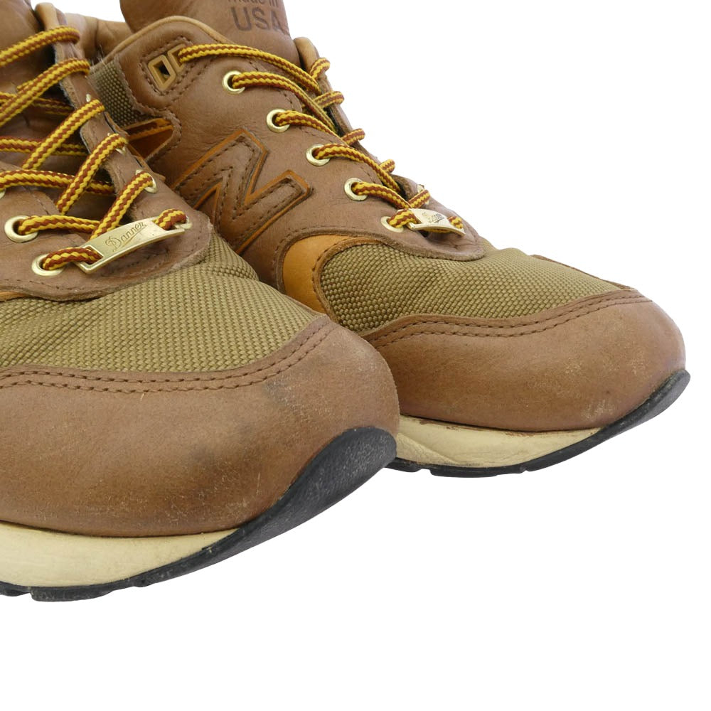 NEW BALANCE ニューバランス Danner ダナー M585DR X Danner AMERICAN PIONNER COLLECTION USA製 ダナー レザー ローカットスニーカー ブラウン系 27.5cm【中古】