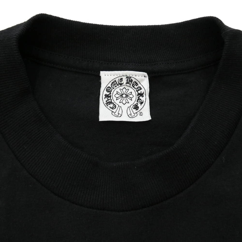 CHROME HEARTS クロムハーツ（原本無） Max Field マックスフィールド ヴァインダガー バックプリント ロゴプリント 半袖 Tシャツ ブラック系 M【中古】