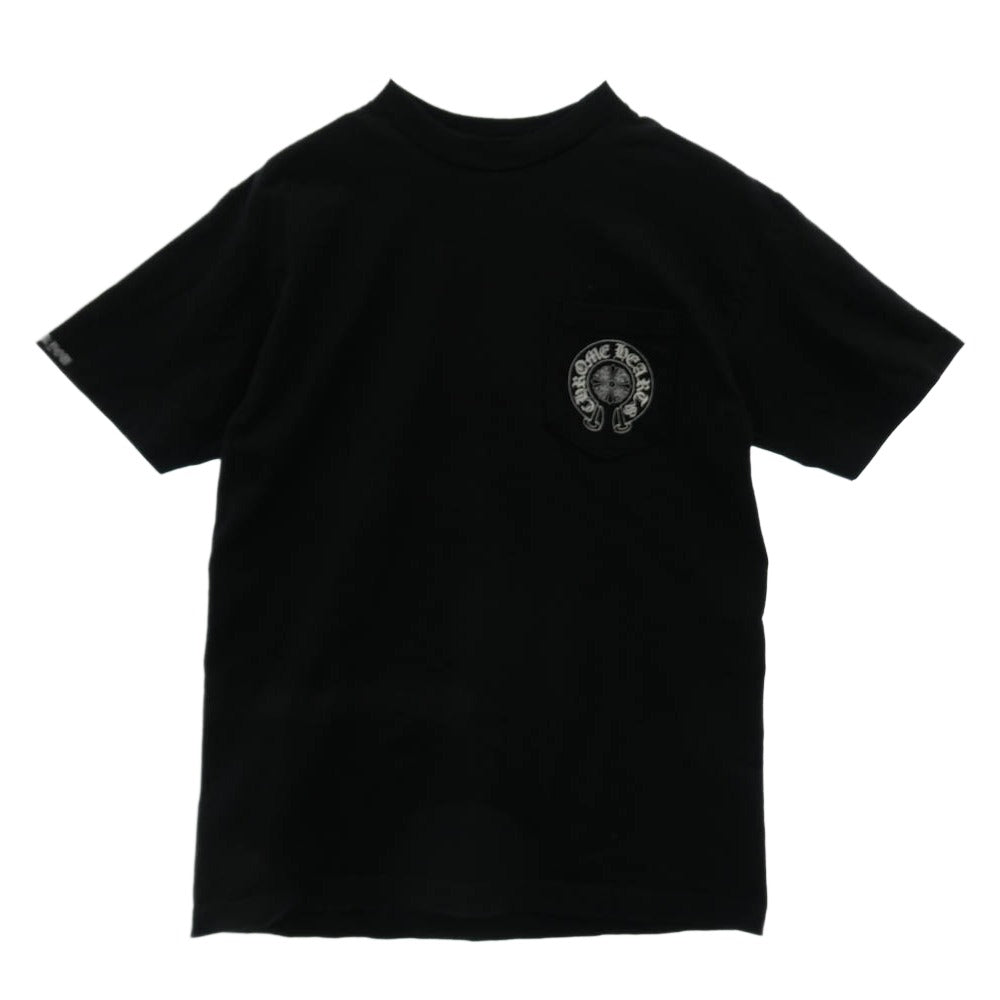 CHROME HEARTS クロムハーツ（原本無） OLD オールド ホースシュープリント セメタリーバックプリント Tシャツ ブラック系 M【中古】
