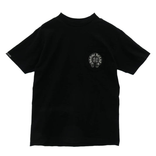 CHROME HEARTS クロムハーツ（原本無） OLD オールド ホースシュープリント セメタリーバックプリント Tシャツ ブラック系 M【中古】