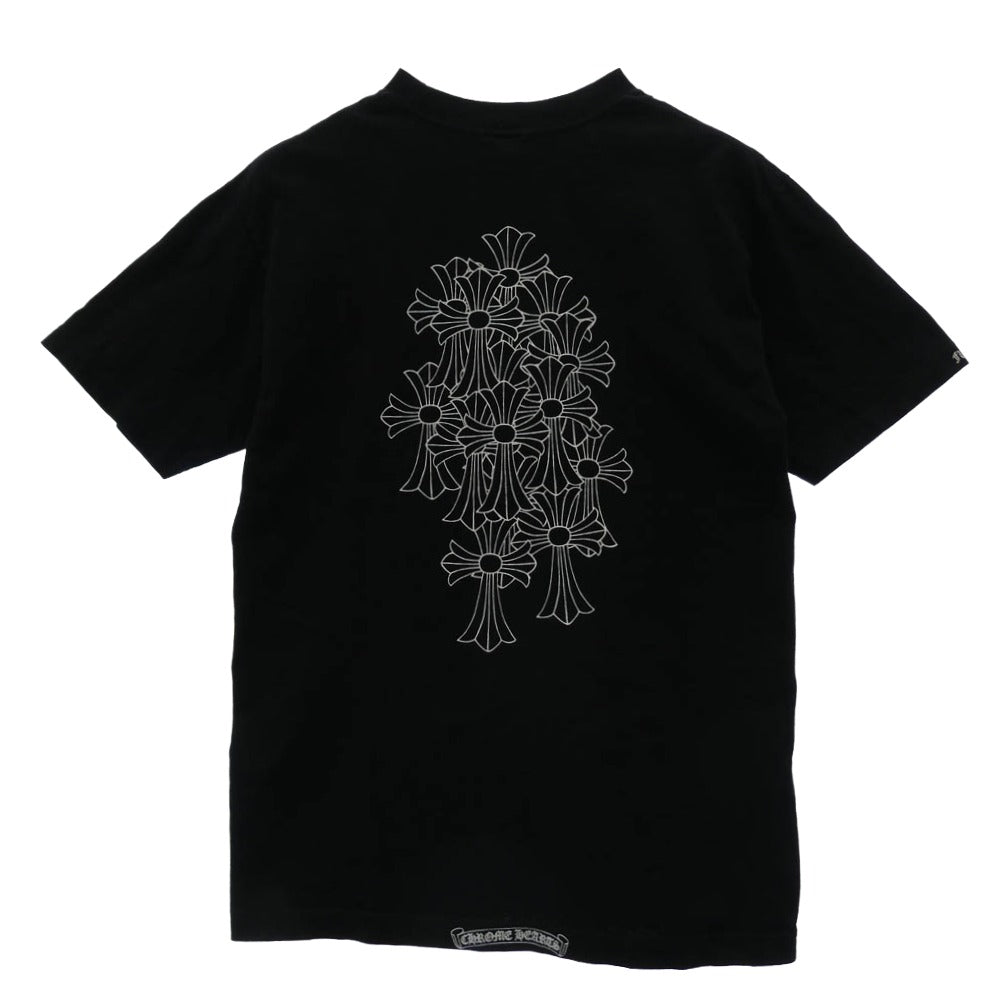 CHROME HEARTS クロムハーツ（原本無） OLD オールド ホースシュープリント セメタリーバックプリント Tシャツ ブラック系 M【中古】