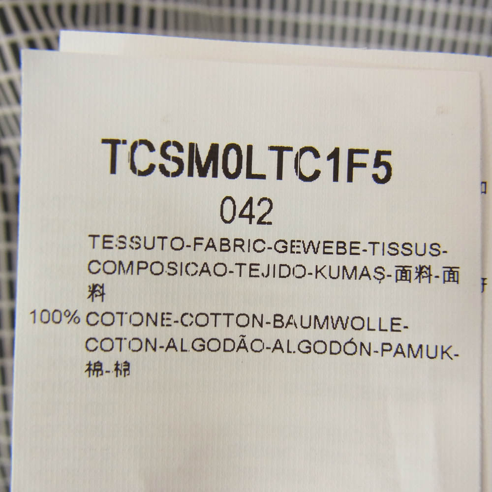 ARMANI COLLEZIONI アルマーニコレッツォーニ チェック柄 長袖 シャツ ブラック系 XS【極上美品】【中古】