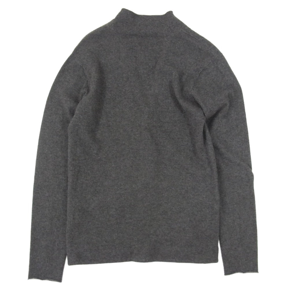 Emporio Armani エンポリオ・アルマーニ カシミア ニット テーラードジャケット カーディガン グレー系 44【美品】【中古】