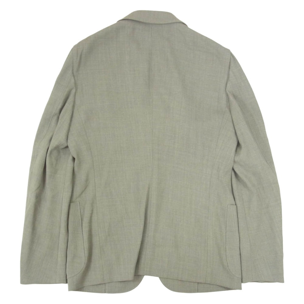 GIORGIO ARMANI ジョルジオアルマーニ イタリア製 UPTON アプトンライン ウール 2B テーラードジャケット グレー系 46【極上美品】【中古】