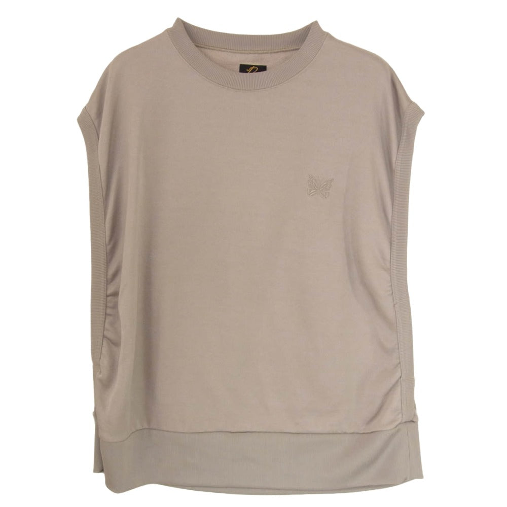Needles ニードルス KP233 bright jersey tee ブライトジャージー ノースリーブ タンクトップ Tシャツ カーキ系 L【中古】