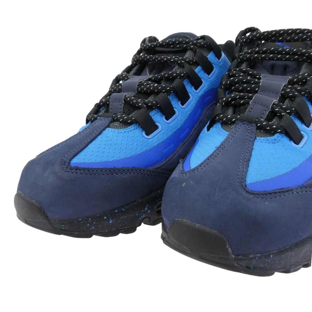 NIKE ナイキ HF5515-400 Stash Air Max 95 Black and Harbor Blue スタッシュ エアマックス95 スニーカー ブルー系 25.5cm【中古】