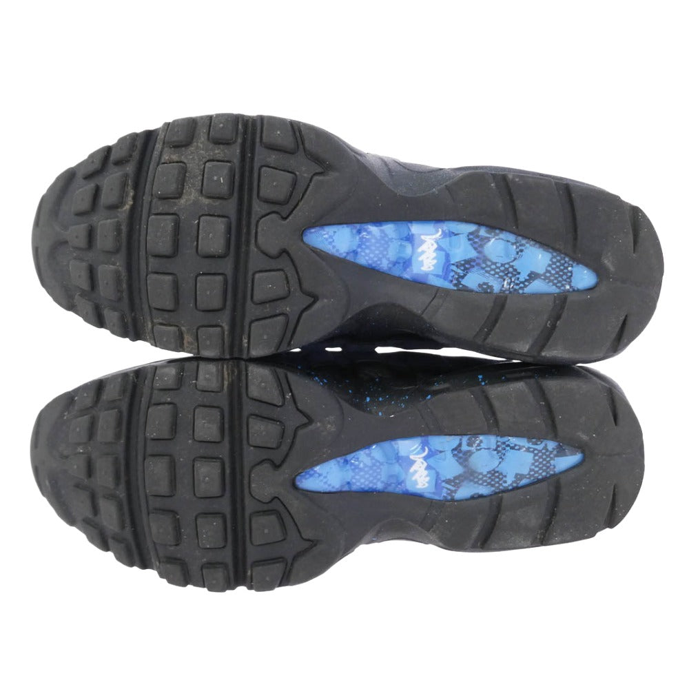 NIKE ナイキ HF5515-400 Stash Air Max 95 Black and Harbor Blue スタッシュ エアマックス95 スニーカー ブルー系 25.5cm【中古】