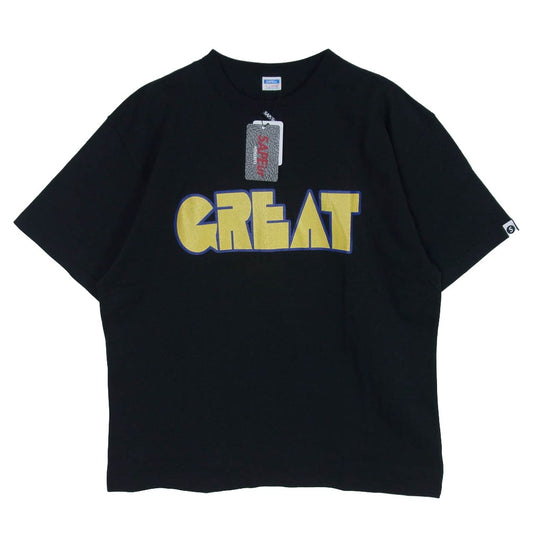 SAPEUR サプール A0024-456 GREAT ヴィンテージ加工 半袖 Tシャツ ブラック系 XL【極上美品】【中古】
