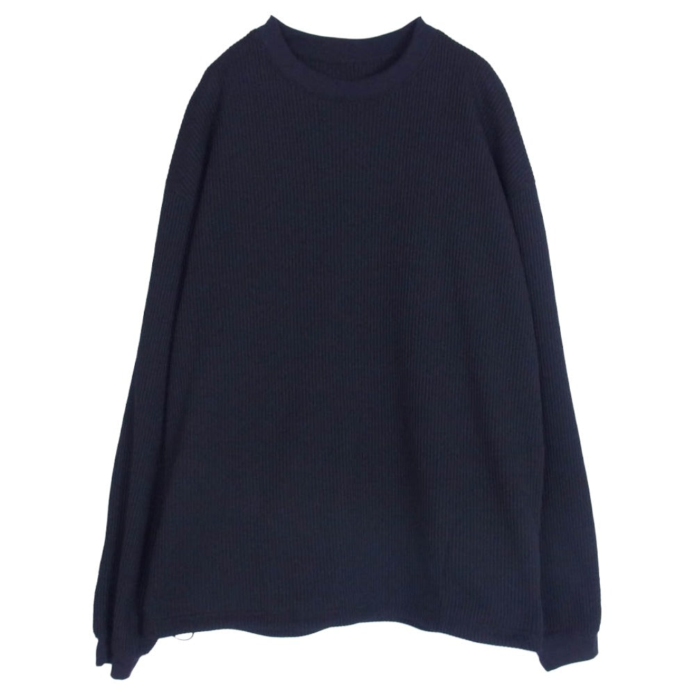 グリップスワニー 1212-225-8730 koti BEAUTY&YOUTH 別注 サーマル クルーネック カットソー Tシャツ ブラック系 L【美品】【中古】