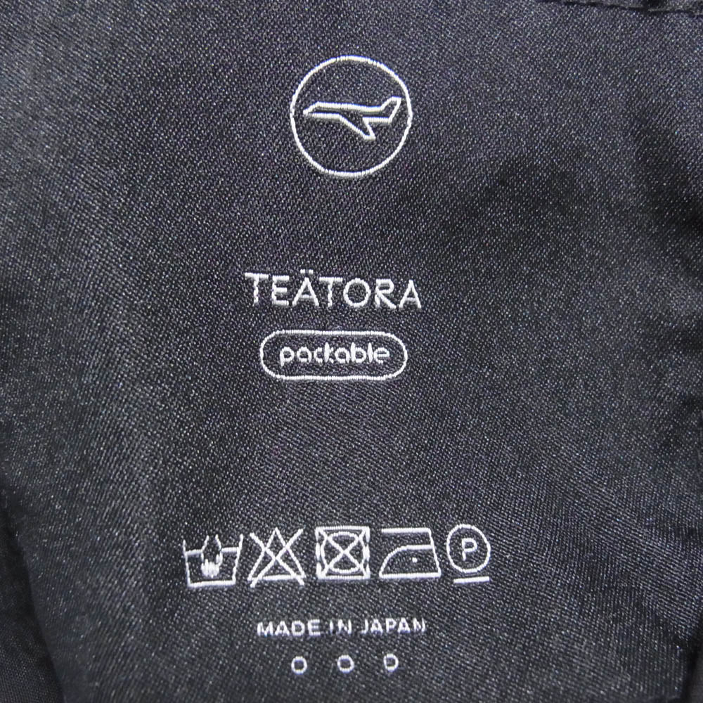 TEATORA テアトラ TT-004R-P Wallet Pants RESORT P リゾート ウォレットパンツ パッカブル ブラック系 サイズ3【中古】