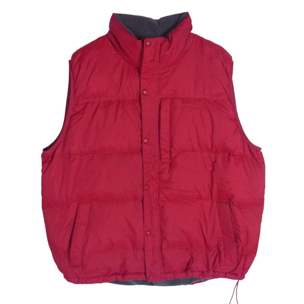 L.L.Bean エルエルビーン フロントポケット ダウン ベスト エンジ系 XXL【中古】