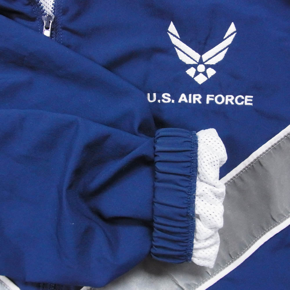 米軍 BISM製 USAF Training Jacket 米空軍 トレーニング ナイロン ジャケット ネイビー系 L【中古】