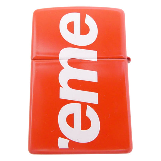 Supreme シュプリーム Logo Zippo ロゴ ジッポ ライター レッド系【美品】【中古】