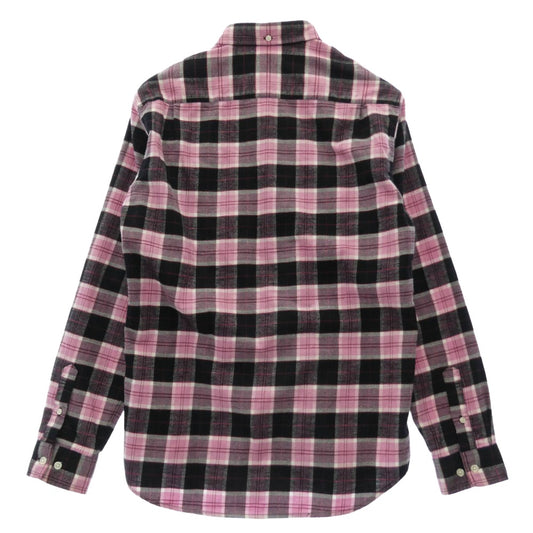 Supreme シュプリーム フランネル 長袖 チェック シャツ ブラック系 ピンク系 マルチカラー系 M【美品】【中古】