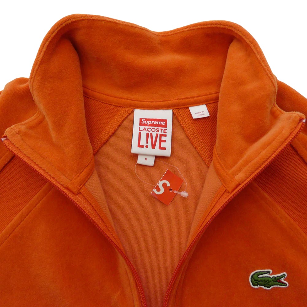 Supreme シュプリーム 18SS LACOSTE Velour Half-Zip Track Top ベロア