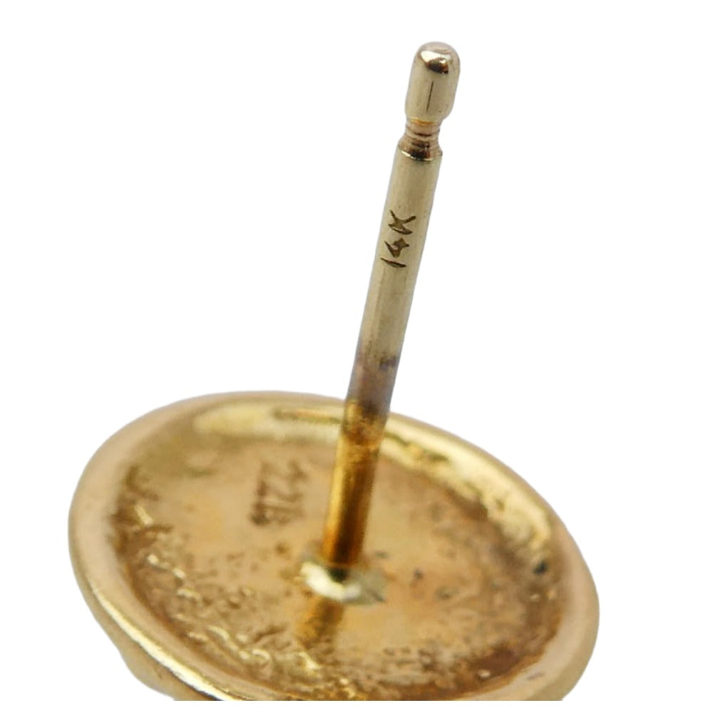 CHROME HEARTS クロムハーツ（原本無） 22K STD CRSBL DIA 22Kクロスボールスタッド 1ダイヤ ピアス ゴールド系【中古】