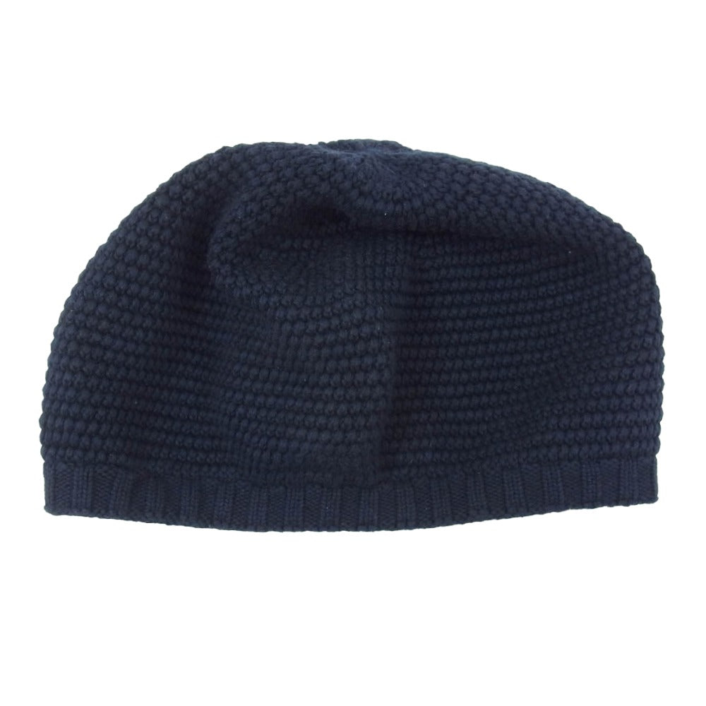 ザファクトリーメイド COTTON KNIT BERET コットン ニットベレー 帽子 ネイビー系【中古】