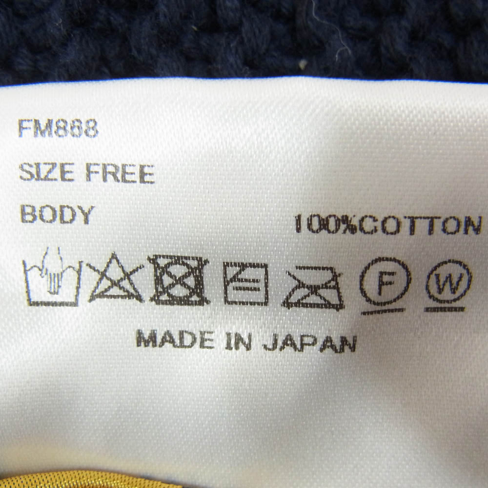 ザファクトリーメイド COTTON KNIT BERET コットン ニットベレー 帽子 ネイビー系【中古】