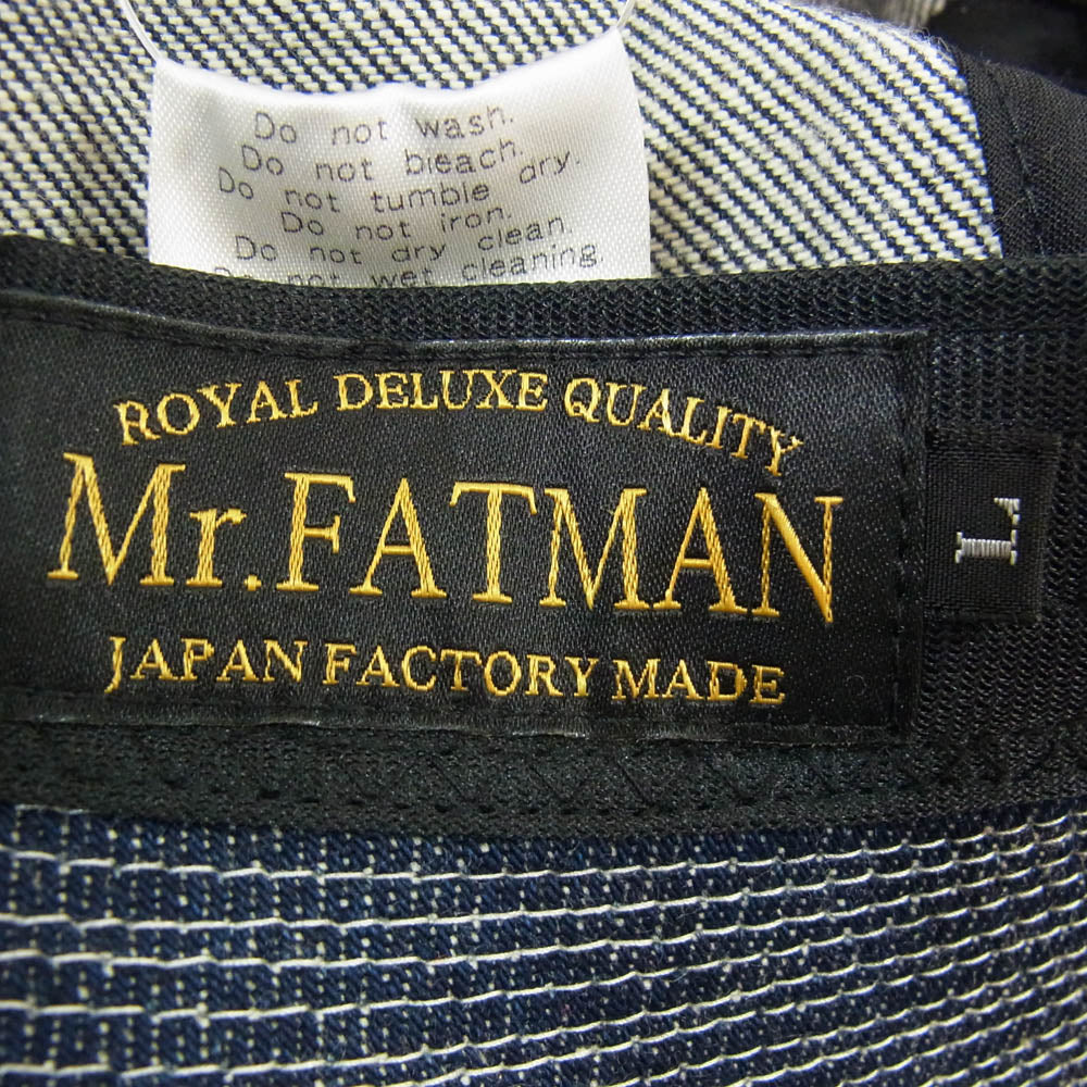 ミスターファットマン デニム バケットハット 帽子 インディゴブルー系 L【中古】