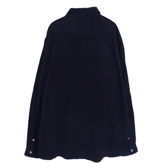 PORTER CLASSIC ポータークラシック ROLL UP ORGANIC CORDUROY SHIRT ロールアップ オーガニック コーディロイ 長袖 シャツ ブラック系 XL【中古】
