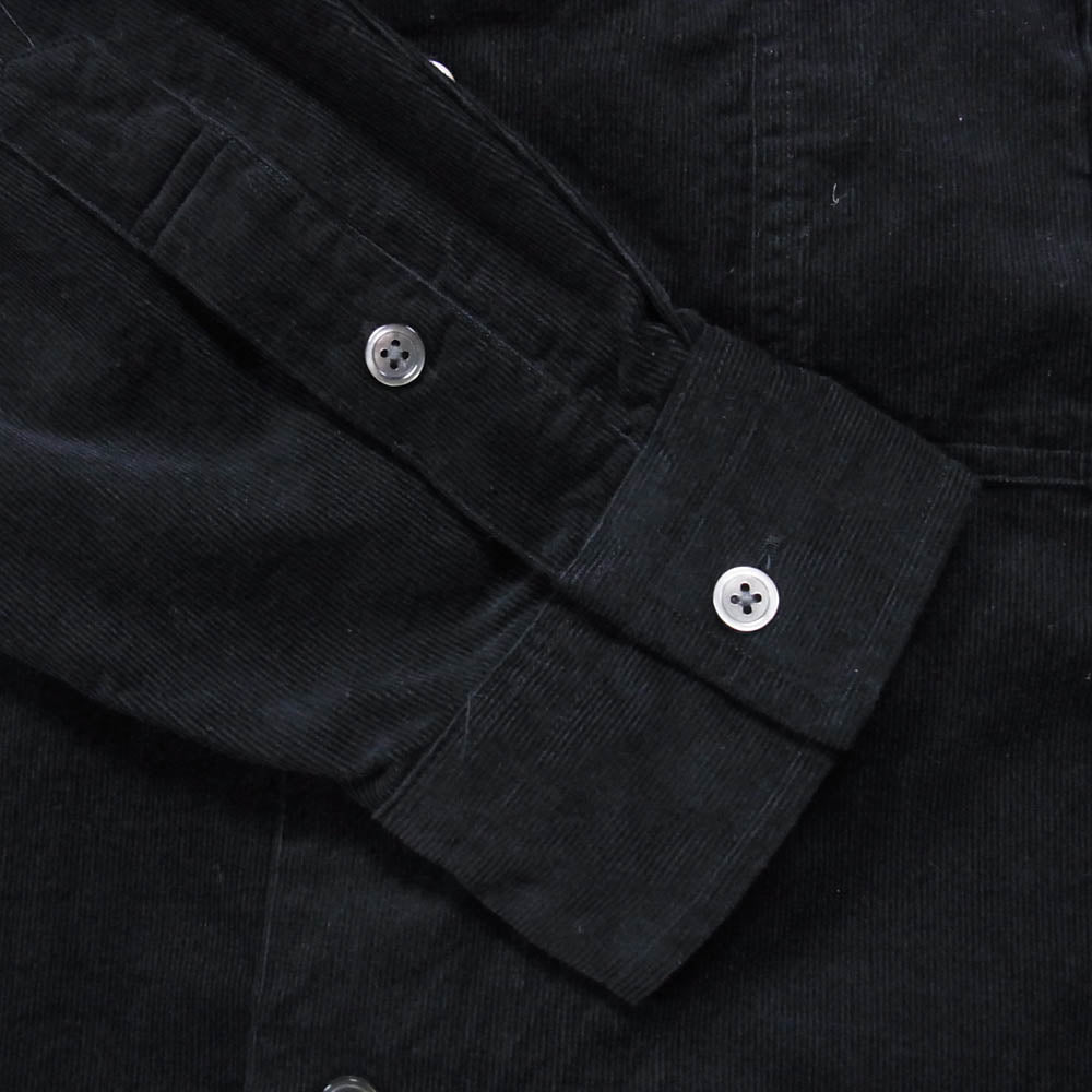 PORTER CLASSIC ポータークラシック ROLL UP ORGANIC CORDUROY SHIRT ロールアップ オーガニック コーディロイ 長袖 シャツ ブラック系 XL【中古】