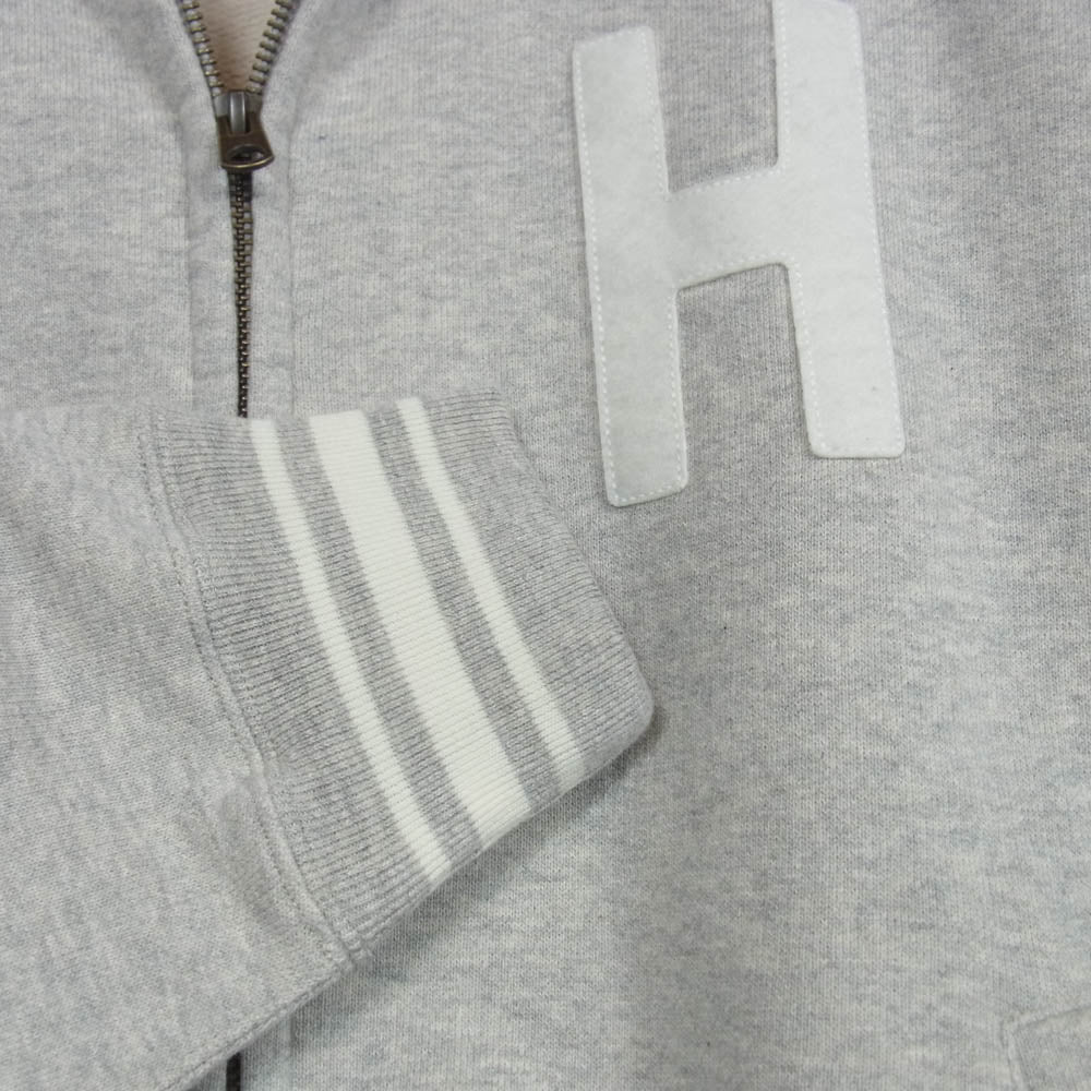 HUMAN MADE ヒューマンメイド HM31CS018GY4 ZIP-UP HOODIE 裏起毛 ジップアップ フルジップ パーカー フーディー グレー系 XL【美品】【中古】