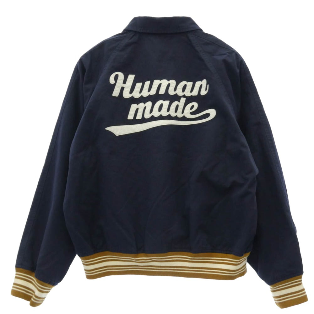 HUMAN MADE ヒューマンメイド HM31JK013NY4 BASEBALL JACKET ベースボール ジャケット ネイビー系 XL【中古】