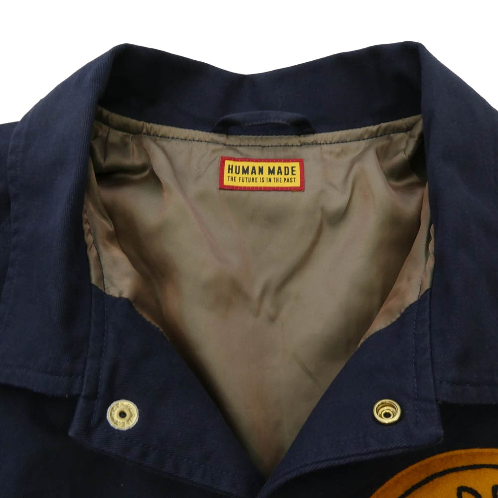 HUMAN MADE ヒューマンメイド HM31JK013NY4 BASEBALL JACKET ベースボール ジャケット ネイビー系 XL【中古】