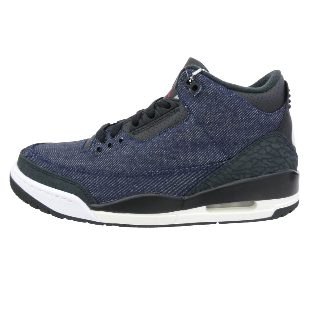 NIKE ナイキ IH7959-400 【フェイクバスターズ鑑定済】× Levi’s リーバイス Air Jordan 3 Retro SP Indigo and Gym Red エアジョーダン3 レトロ スニーカー デニム系 27.5cm【新古品】【未使用】【中古】