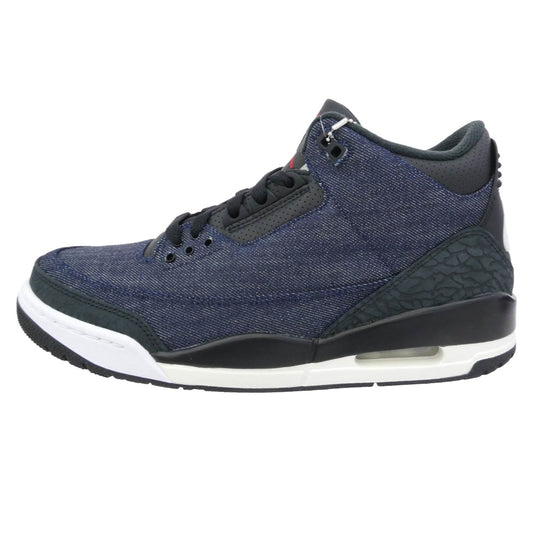 NIKE ナイキ IH7959-400 【フェイクバスターズ鑑定済】× Levi’s リーバイス Air Jordan 3 Retro SP Indigo and Gym Red エアジョーダン3 レトロ スニーカー デニム系 27.5cm【新古品】【未使用】【中古】