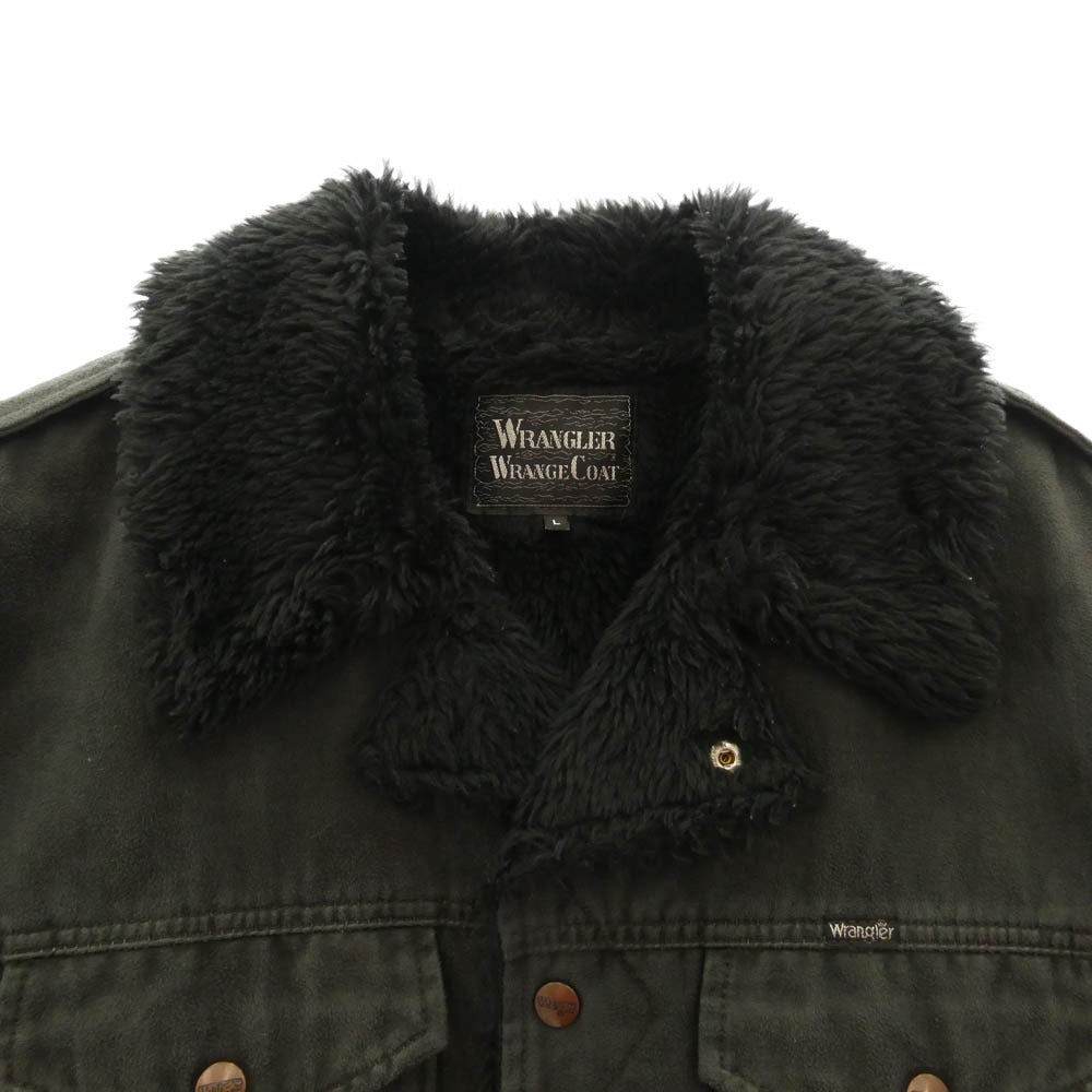 Wrangler ラングラー W9561 WRANGE COAT ボア ランチ コート グレー系 L【中古】