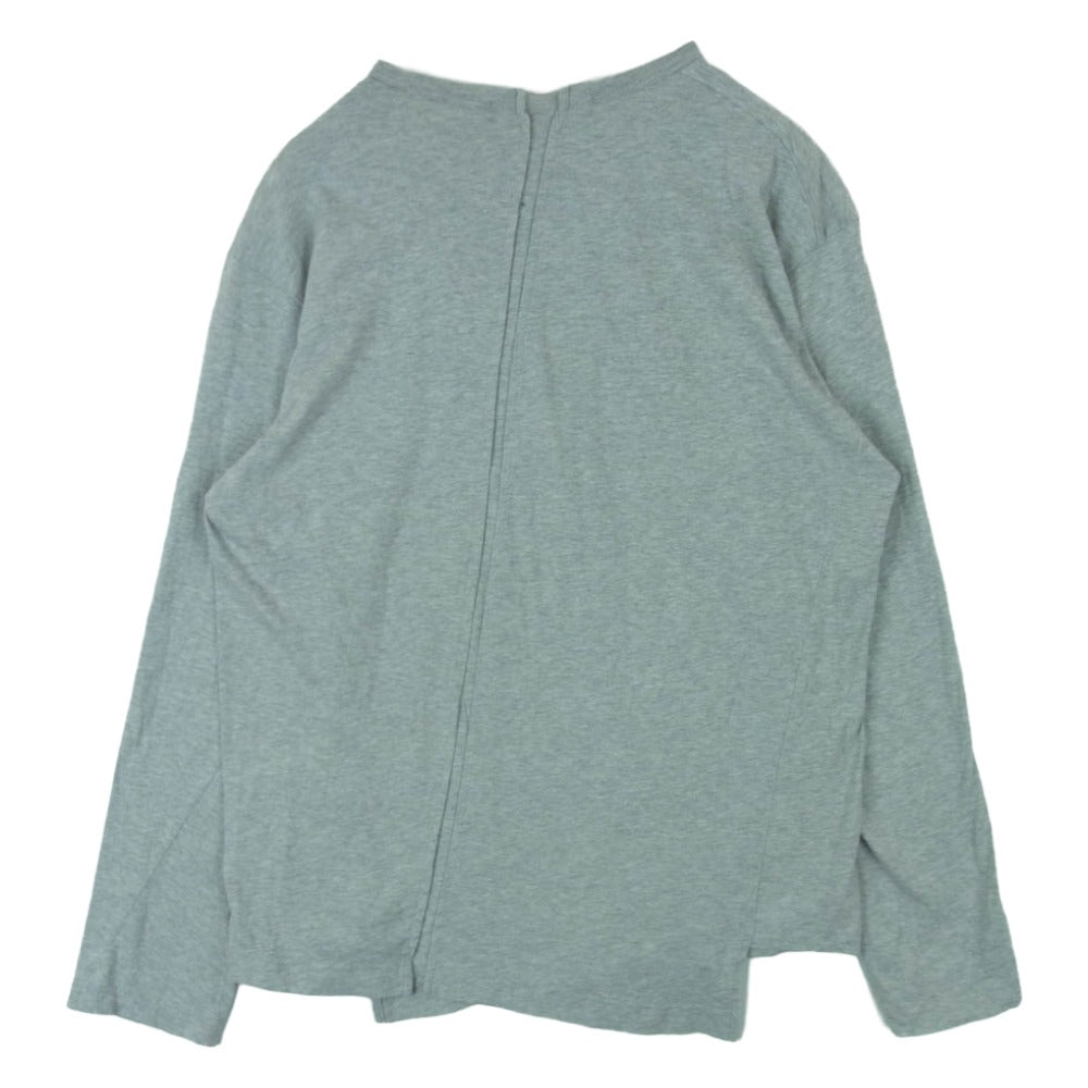 COMME des GARCONS コムデギャルソン 22AW FJ-T005 SHIRT Invader インベーダー 捻れ 長袖 カットソー ロングスリーブ Tシャツ ロンT グレー系 L【中古】