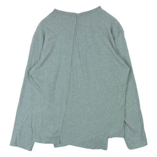 COMME des GARCONS コムデギャルソン 22AW FJ-T005 SHIRT Invader インベーダー 捻れ 長袖 カットソー ロングスリーブ Tシャツ ロンT グレー系 L【中古】