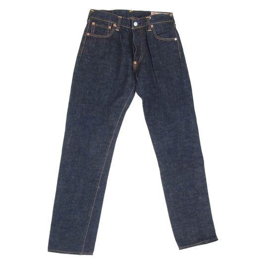 EVISU エヴィス Lot 2000 No1 SPECIAL 花廟 ペイント デニム パンツ インディゴブルー系 31【中古】