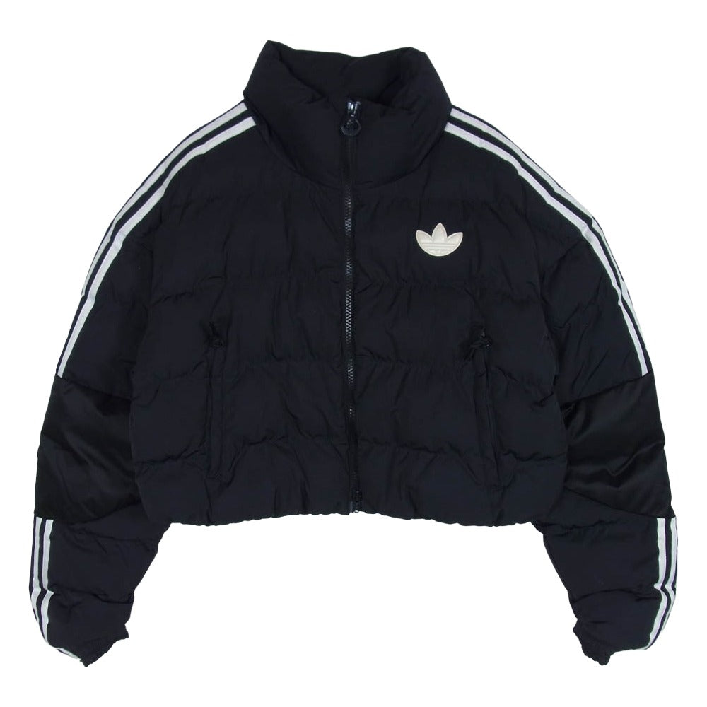 adidas アディダス GU1770 ショートシンセテックダウン 中綿 パファー ジャケット ブラック系 M【中古】